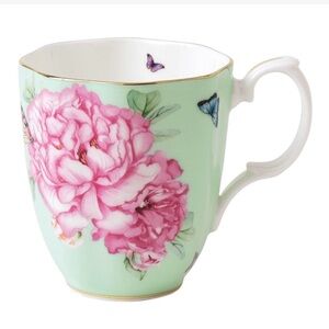 ROYAL ALBERT MIRANDA KERR FRIENDSHIP GREEN VINTAGE MUG